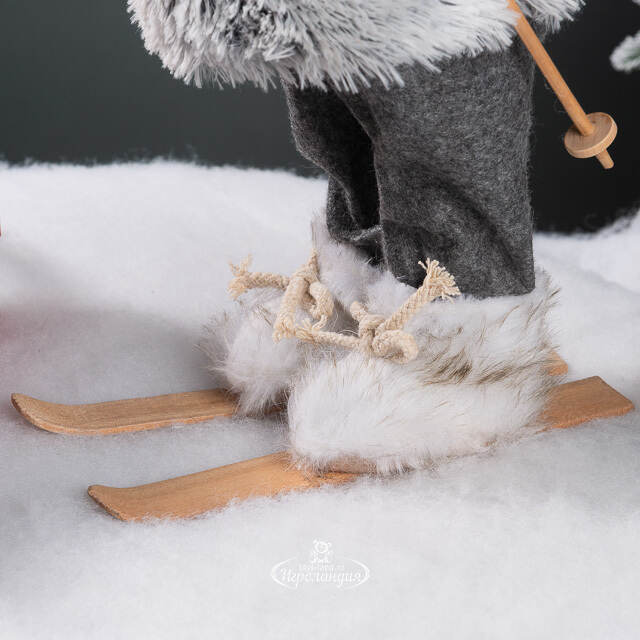 Фигура под елку Датский Снеговик Флоренц на лыжах 46 см Peha