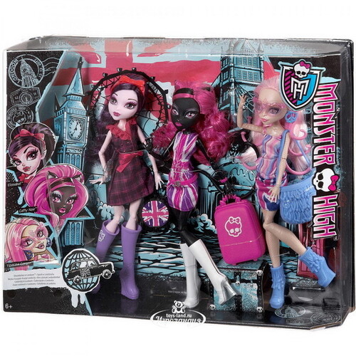 Набор кукол Элизабет Кэтти Нуар и Вайперин Горгон Монстры в Лондоне (Monster High) Mattel