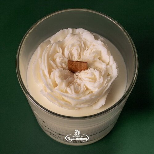 Декоративная ароматическая свеча Luce Rosa: Лимон + Ветивер, 30 часов горения Luce