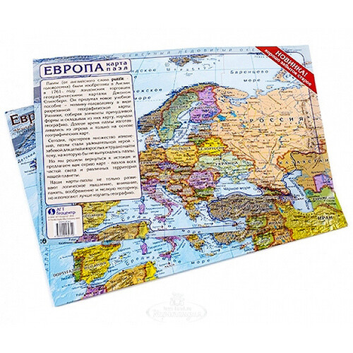 Пазл Карта Европы, 49 элементов, 32*23 см Гео Трейд