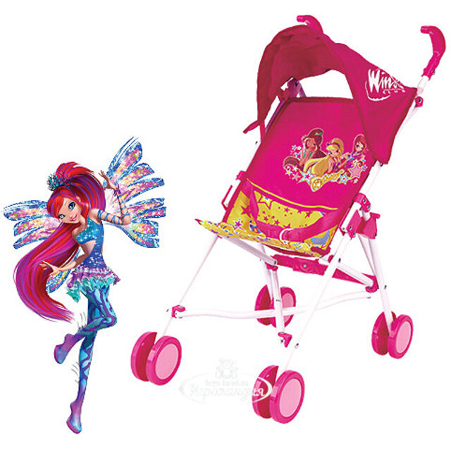 Прогулочная коляска для куклы Winx Club, 52 см Затейники