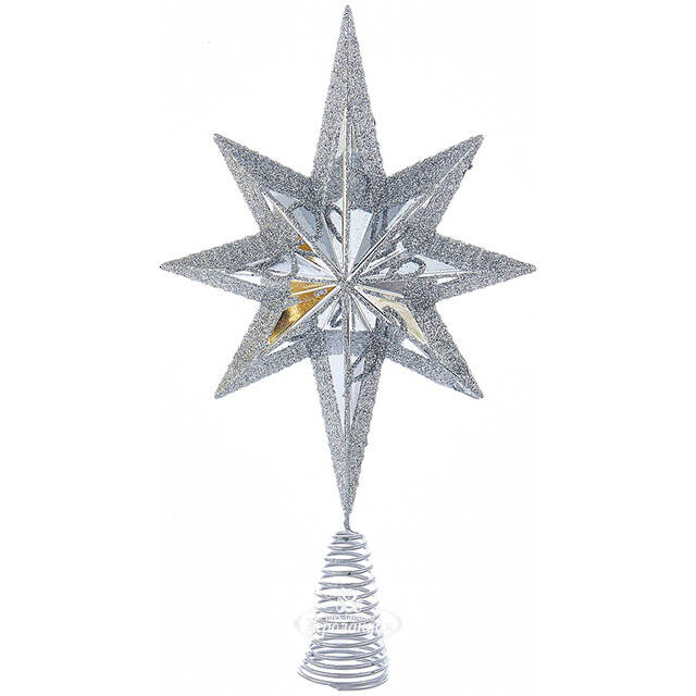 Елочная верхушка Magnificent Century 17 см серебряная Kurts Adler