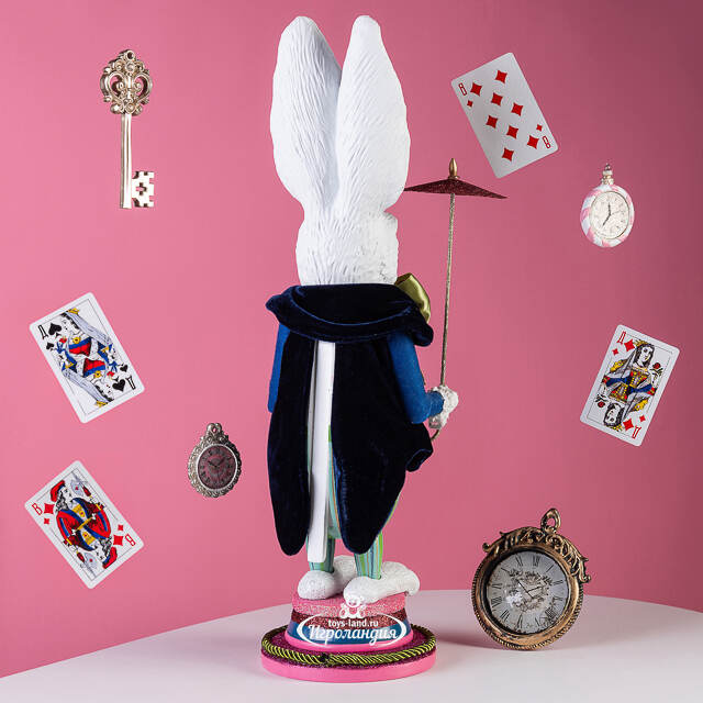 Декоративная фигура Белый Кролик - Magique de Alice 46 см Kurts Adler