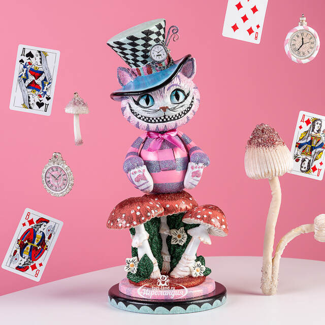 Декоративная фигура Чеширский Кот - Magique de Alice 38 см Kurts Adler