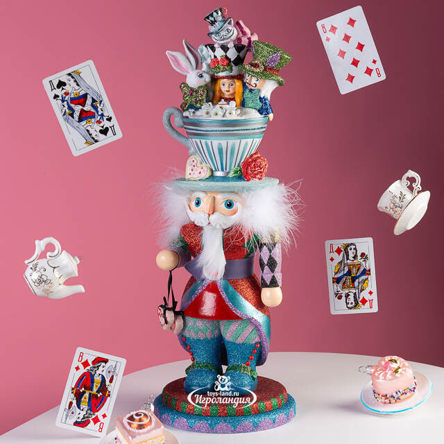 Декоративная фигура Щелкунчик - Alice in Wonderland 46 см Kurts Adler