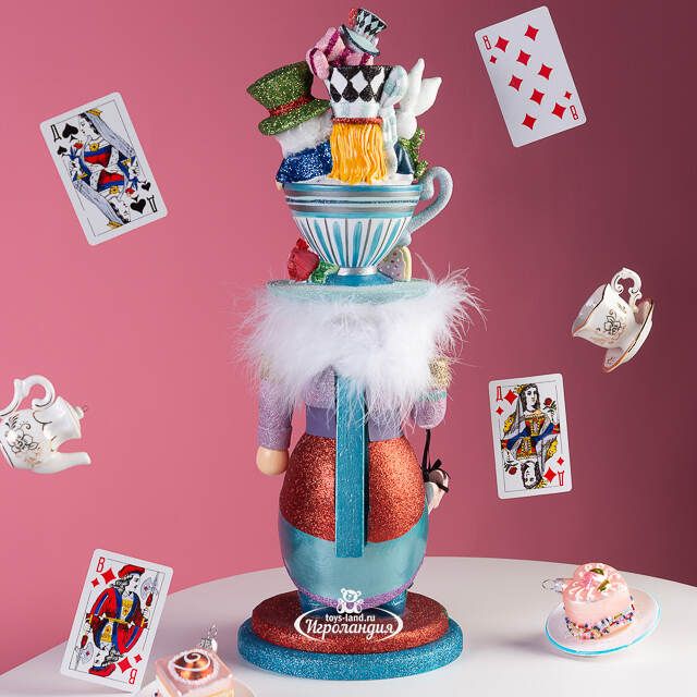 Декоративная фигура Щелкунчик - Alice in Wonderland 46 см Kurts Adler