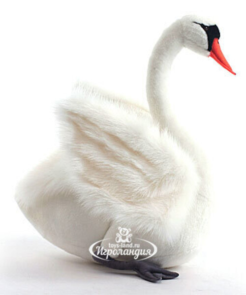 Мягкая игрушка Лебедь белый, 27 см