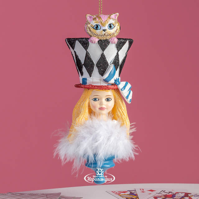Набор елочных игрушек Алиса в Стране Чудес: Magique de Alice 15 см, 5 шт, подвеска Kurts Adler