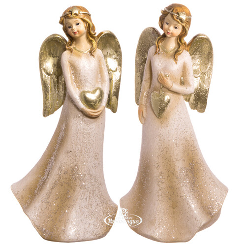 Фигурка Небесный Ангел 13 см с сердечком-подвеской Holiday Classics