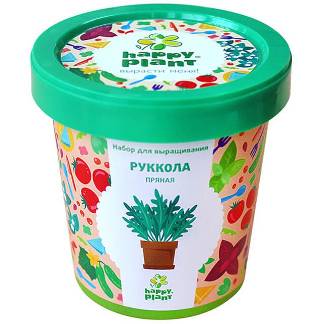 Набор для выращивания Руккола пряная в горшке Happy Plant