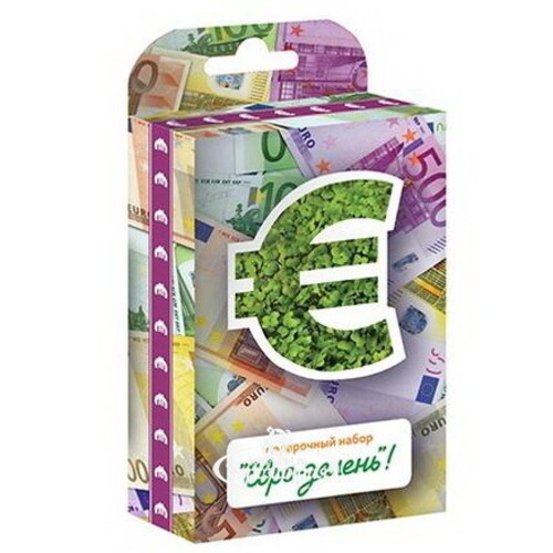 Подарочный набор Живая открытка - Евро-зелень Happy Plant