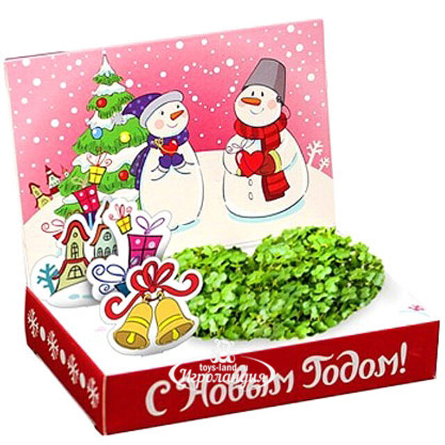 Подарочный набор Живая открытка - Любви в Новом году Happy Plant