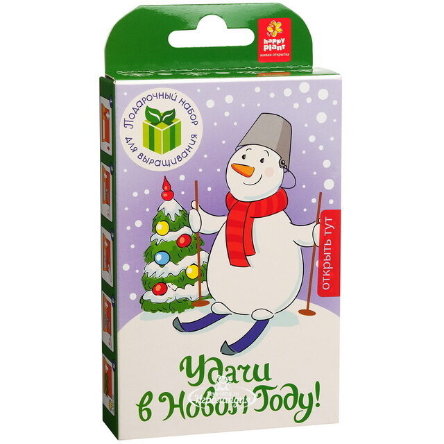 Подарочный набор Живая открытка - Удачи в Новом Году Happy Plant