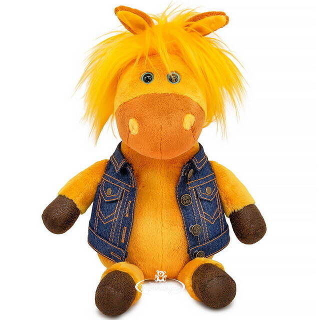 Мягкая игрушка Лошадка Кори в жилетке 27 см Budi Basa