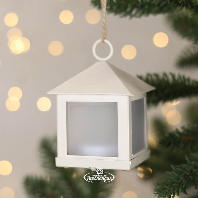 Фонарик Светлячок 6*8 см белый, 1 теплая белая LED лампа на батарейке, подвеска Koopman