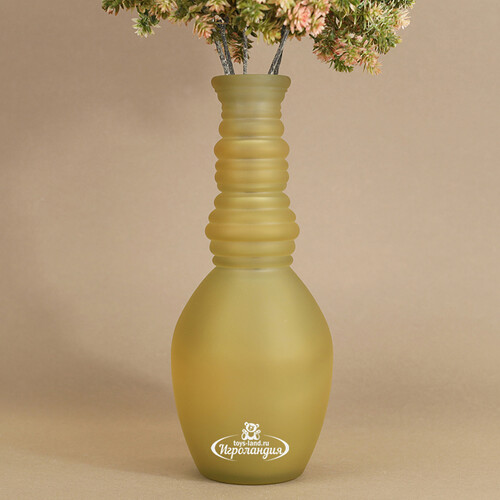 Стеклянная ваза Леди Батори 30 см, песочная Edelman