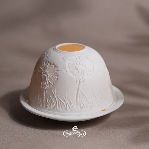 Декоративный подсвечник-купол Одуванчики из Римини 8*12 см ShiShi