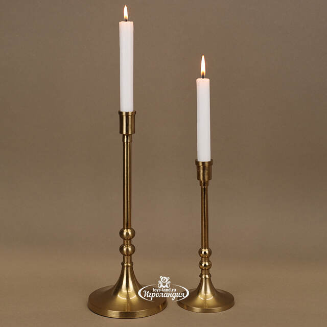 Декоративный подсвечник для 1 свечи Лиабрен 31 см золотой Koopman