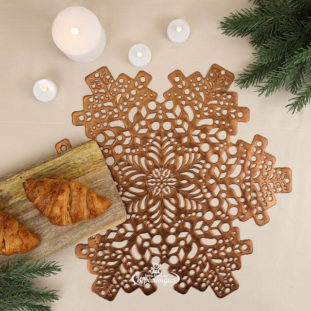 Сервировочная салфетка Делфина 41 см медная Koopman