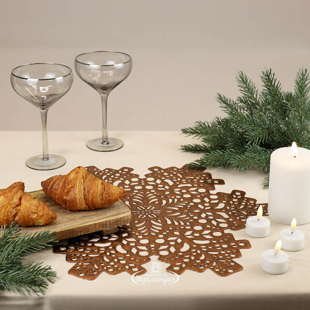 Сервировочная салфетка Делфина 41 см медная Koopman