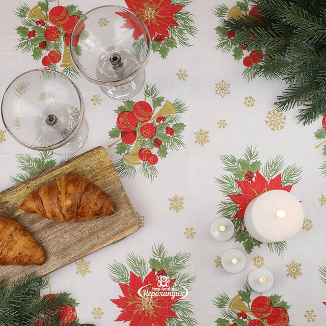 Новогодняя скатерть Зимнее Чудо 180*130 см Koopman