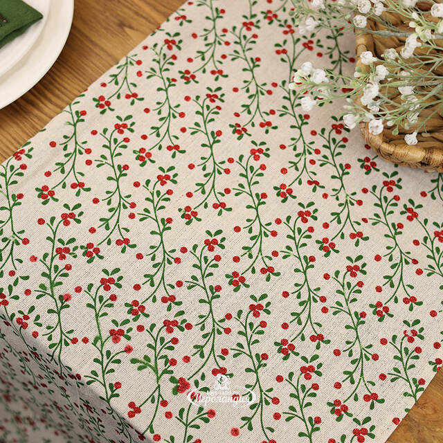 Дорожка для стола Аригано: Брусничный Сбор 150*32 см Kaemingk