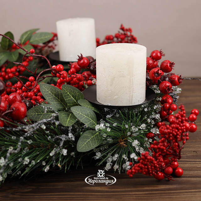 Декоративный подсвечник - венок Брунеаль 50 см Edelman