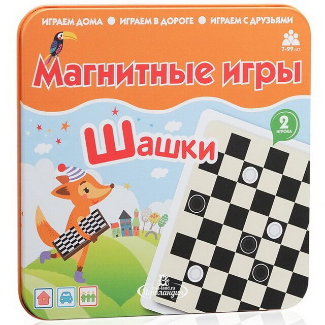 Магнитная настольная игра Шашки Bumbaram