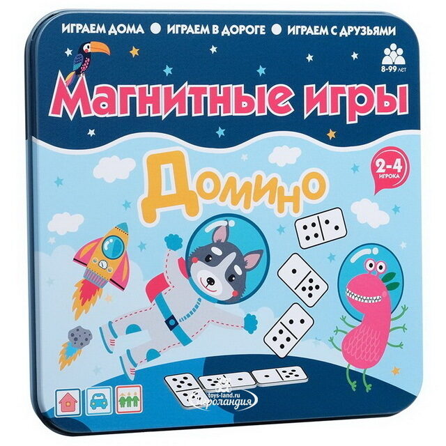 Настольная магнитная игра Домино Bumbaram