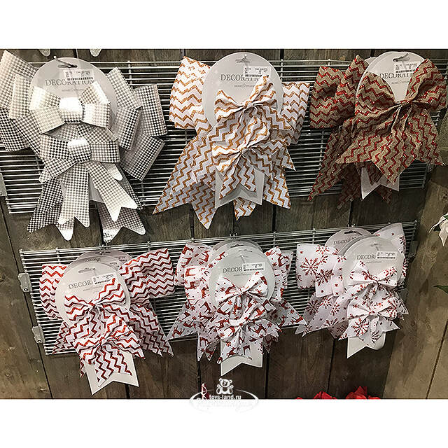 Бант Фантазия из Джута 34*28 см белый Koopman