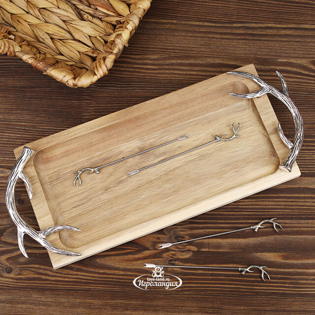 Набор для сервировки закусок Тронхейм: Silver 33 см Kaemingk