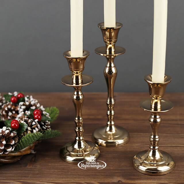 Набор подсвечников Фридмунд 15-23 см, 3 шт Boltze