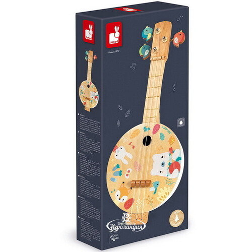 Музыкальная игрушка Банджо 45 см, дерево Janod