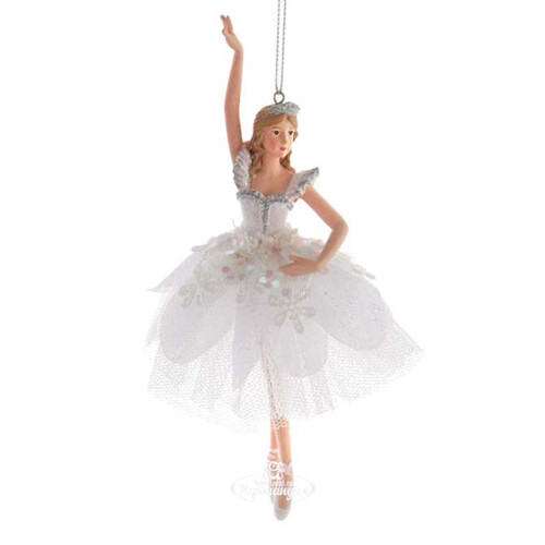Елочная игрушка Балерина Каролин - Marble Maiden 14 см, подвеска Kurts Adler