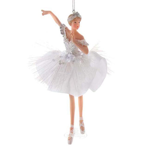 Елочная игрушка Балерина Франческа - Marble Maiden 14 см, подвеска Kurts Adler