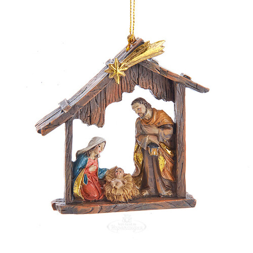 Елочная игрушка Вертеп Рождение Иисуса Христа 10 см, подвеска Kurts Adler