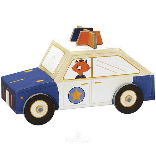 3D игрушка-конструктор "Полицейская машина", картон Krooom