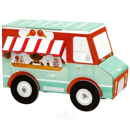 3D игрушка-конструктор "Машина с мороженым", картон Krooom