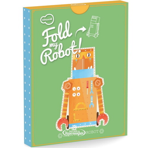 3D игрушка-конструктор "Робот строитель", картон Krooom