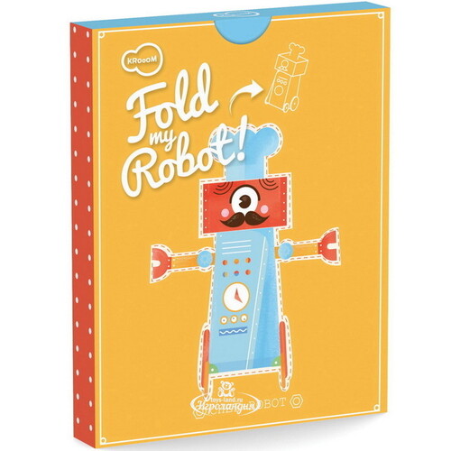 3D игрушка-конструктор "Робот шеф-повар", картон Krooom