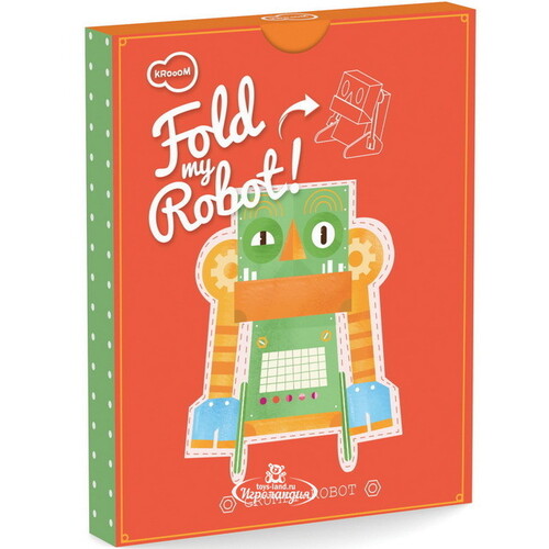 3D игрушка-конструктор "Сердитый робот", картон Krooom