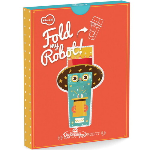 3D игрушка-конструктор "Робот фокусник", картон Krooom
