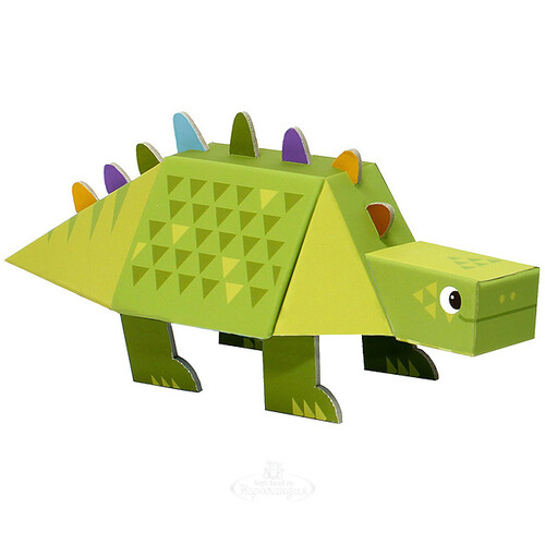3D игрушка-конструктор "Стегозавр", картон Krooom