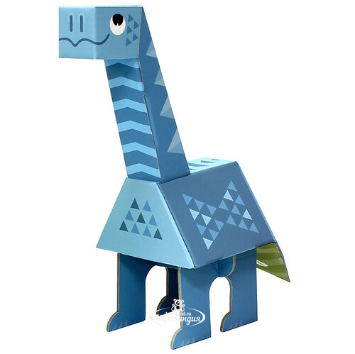 3D игрушка-конструктор "Апатозавр", картон Krooom