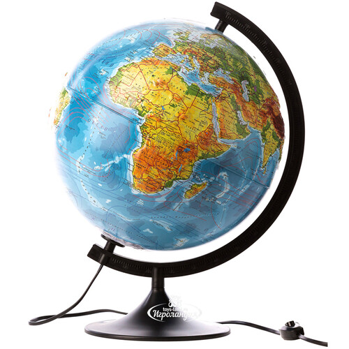 Глобус Земли с подсветкой Физико-политический 320 мм Globen