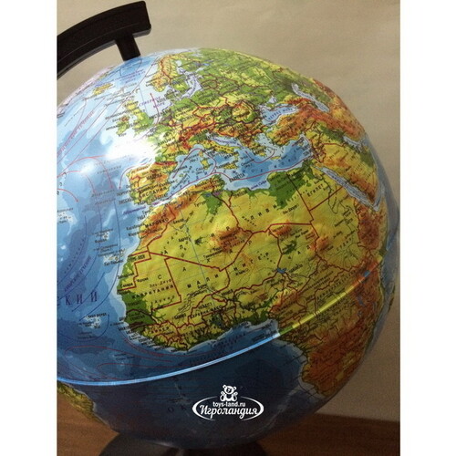 Глобус Земли Физический рельефный 210 мм Globen