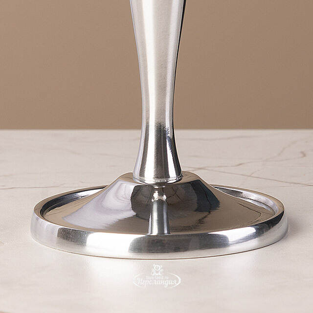 Декоративный подсвечник на 1 свечу Андерс 20 см, серебряный Swerox