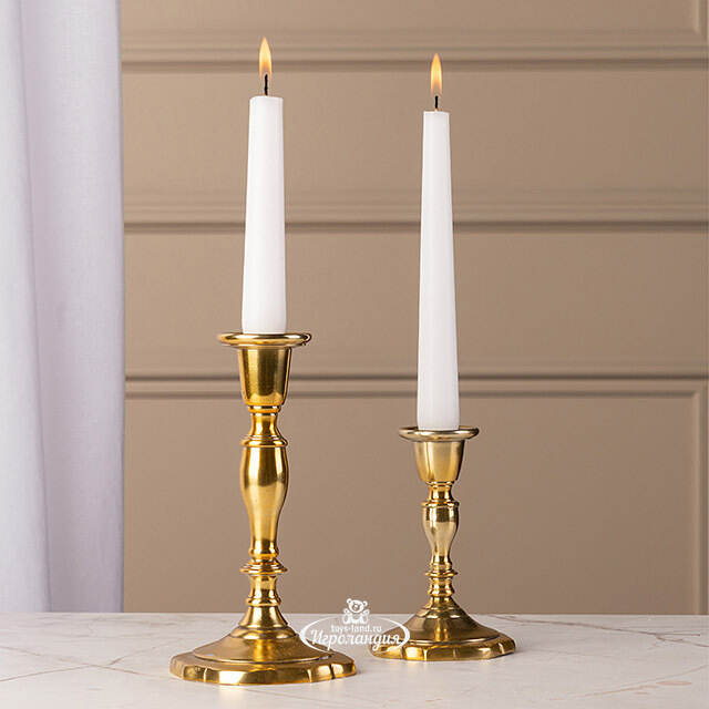 Декоративный подсвечник на 1 свечу Виллиам 18 см, золотой Swerox