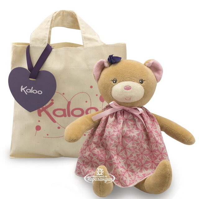 Мягкая игрушка Мишка в сумочке 28 см, коллекция Розочка Kaloo (Калу)