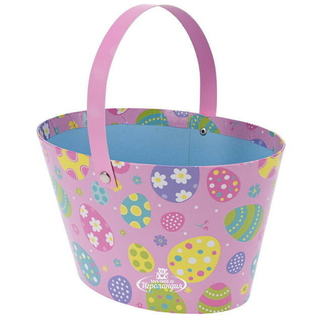Декоративная корзина Bright Easter 20*12 см розовая Koopman